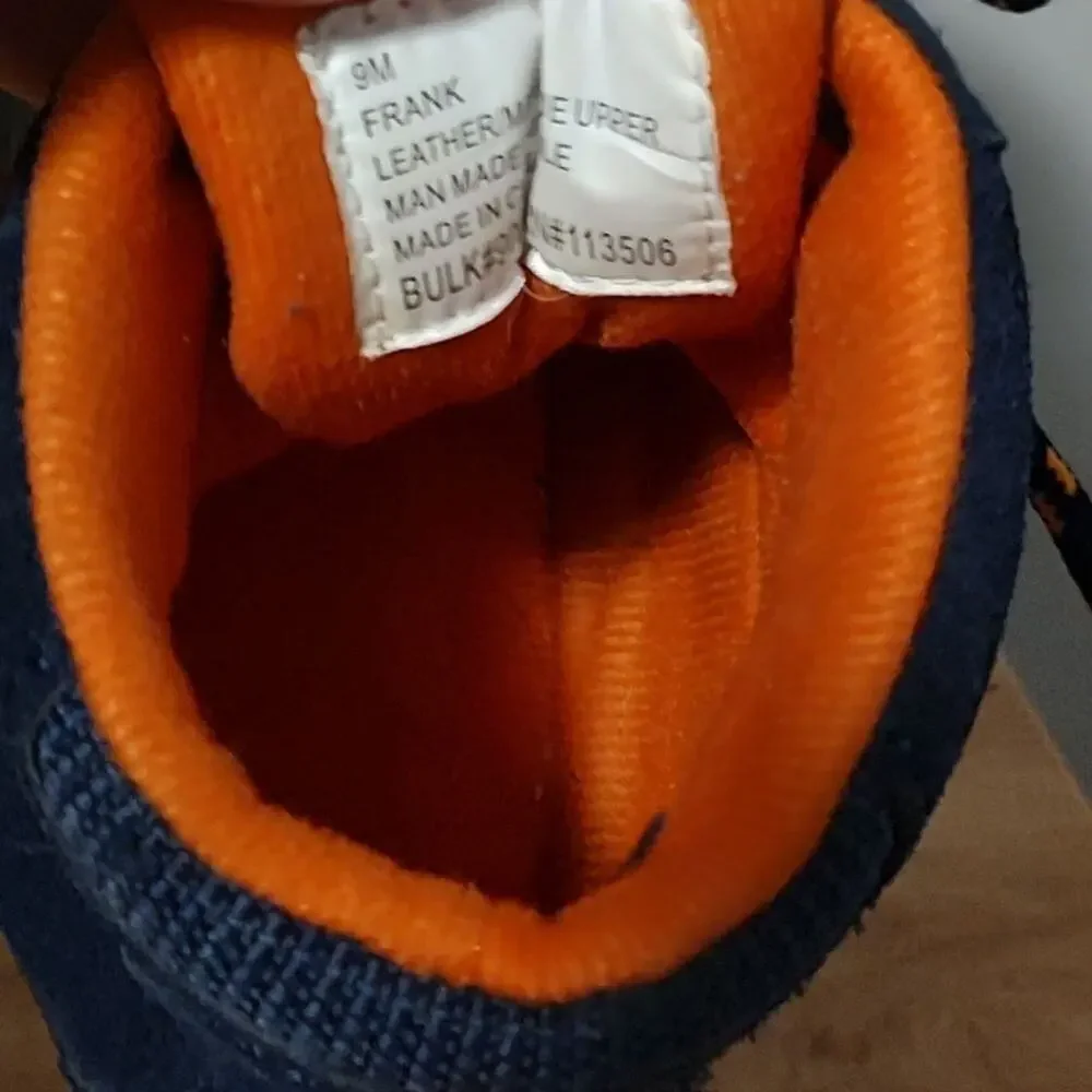 Khombu Kids Snow Boots Size 9M Orange Blue Black Waterproof Winter Rain Boots